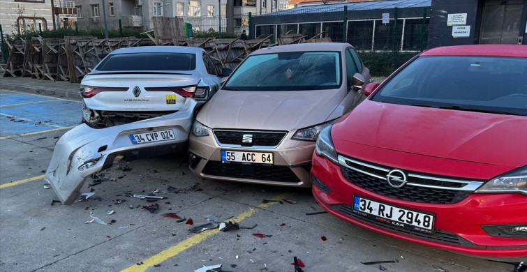 Bahçelievler'de Otoparkta Kaza: 5 Metreden Düşen Otomobilin Sürücüsü Yaralandı