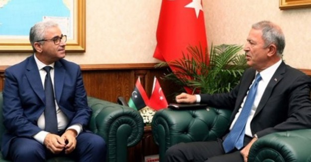 Bakan Akar, Libya İçişleri Bakanı Bashaagha İle Bir Araya Geldi
