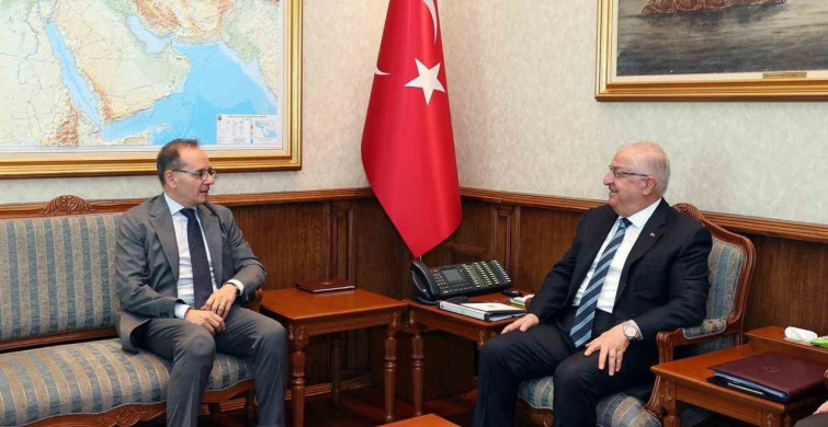 Bakan Güler, İtalya'nın Ankara büyükelçisi Manzo'yu kabul etti
