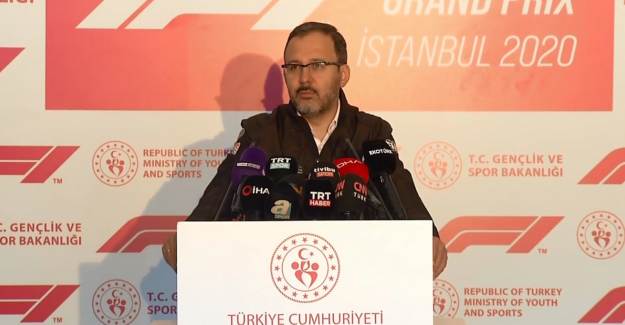 Bakan Kasapoğlu, Formula 1 Türkiye GP'sinde Konuştu