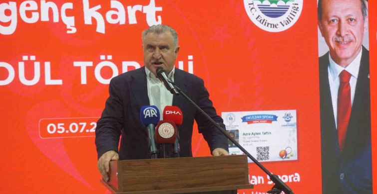 Bakan Osman Aşkın Bak: En büyük hedefimiz gençleri spora yönlendirerek kötü alışkanlıklardan uzak tutmak