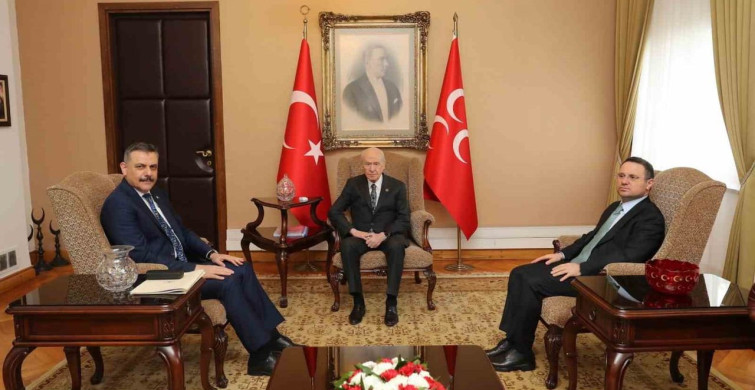 Bakanlar Gürlek ve Çiftçi Bahçeli'yi Ziyaret Etti