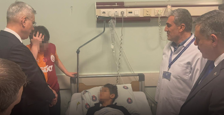 Bakanlar Kahramanmaraş’ta Yaralı Öğrencileri Hastanede Ziyaret Etti