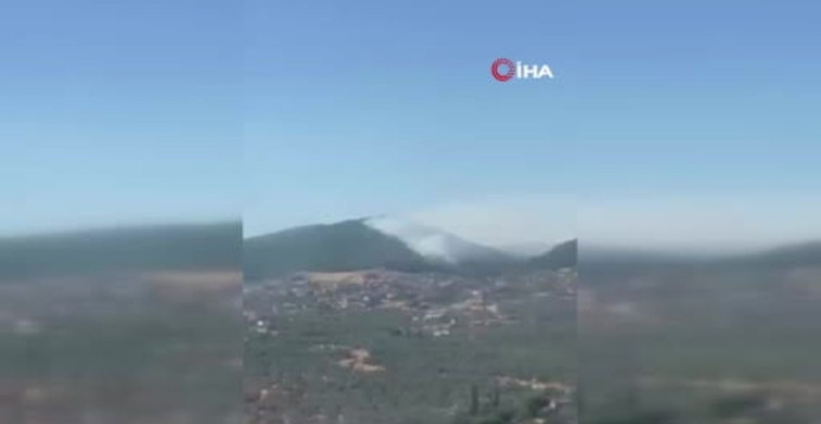 Balıkesir'de orman yangınına müdahale sürüyor