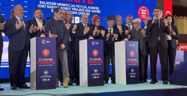 Balıkesir'de Yüzyılın Konut Projesi Kura Çekimi Gerçekleşti