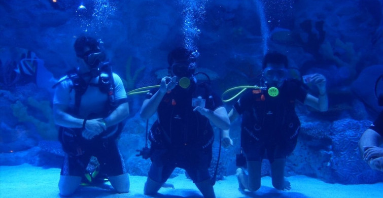 Bandırma Onyedi Eylülde Engellilere Özel Dalış Etkinliği