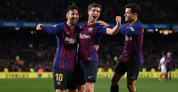 Barcelona Güle Oynaya Yarı Finalde! (Barcelona 6-1 Sevilla)