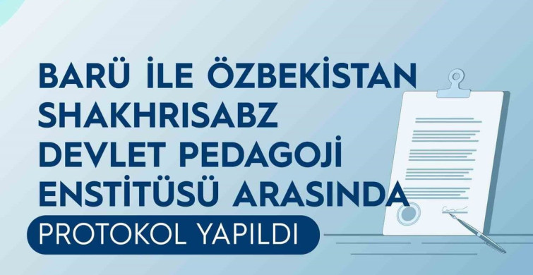 Bartın Üniversitesi ve Özbekistan Üniversitesi Arasında İşbirliği Protokolü İmzalandı