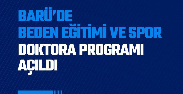 Bartın Üniversitesi'nde beden eğitimi ve spor doktora programı açıldı