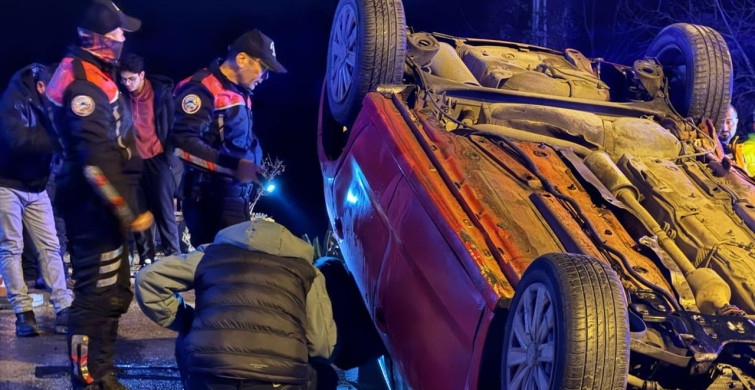 Bartın'da Kaçan Sürücü Kaza Yaptı, 3 Yaralı
