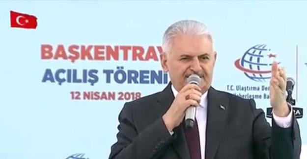 Başbakan Binali Yıldırım Başkentray Açılış Töreninde Konuştu