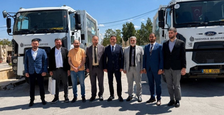 Başiskele Belediyesi'nden Azez'e Temizlik Araçları Hibesi