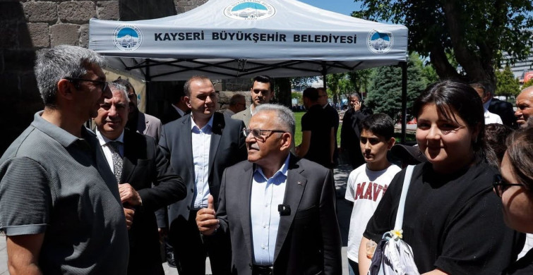 Başkan Büyükkılıç, tarihi kalede çocuklarla buluştu