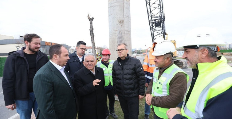 Başkan Büyükkılıç'tan Kartal Katlı Kavşağı İncelemesi