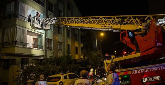 Başkentte Yangın Çıktı