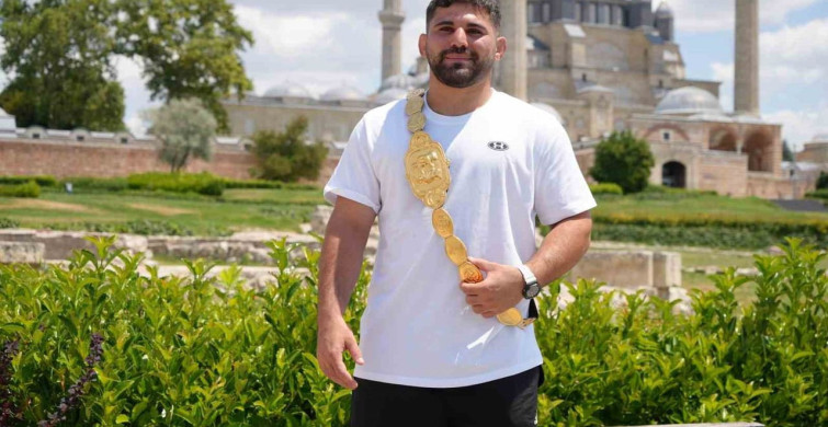 Başpehlivan Erkan Taş: hedefim altın kemeri uzun yıllar korumak