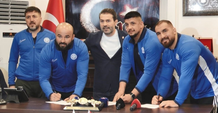 Başpehlivanlar ASKİ Spor’a Katıldı