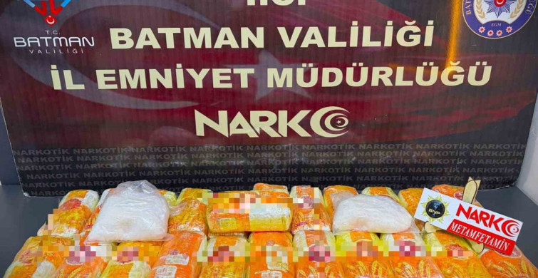 Batman'da 24 Kilo Metamfetamin Ele Geçirildi