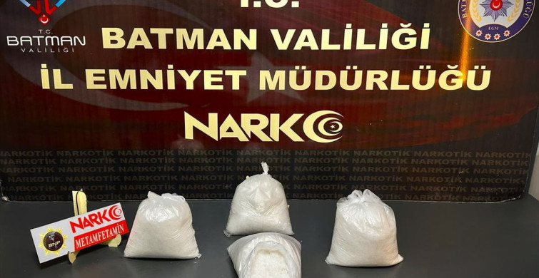 Batman'da 4 Kilo Metamfetamin Ele Geçirildi