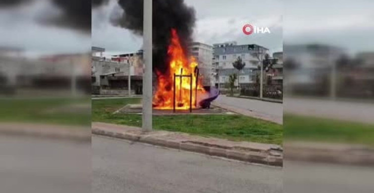 Batman'da Çocuk Parkında Yangın Paniği