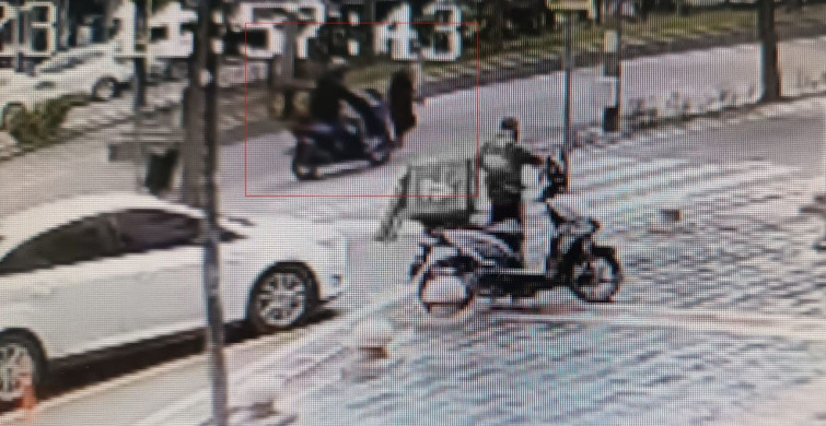 Batman'da Motosikletin Yaya Çarpma Anı Güvenlik Kamerasında