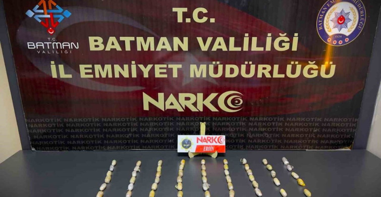 Batman'da yolcu otobüsünde 4 kişinin midesinden uyuşturucu madde çıktı