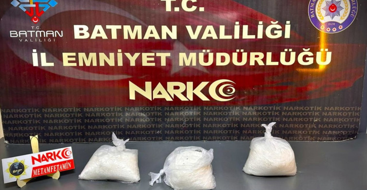 Batman'da Yolcu Otobüsünde Metamfetamin Ele Geçirildi