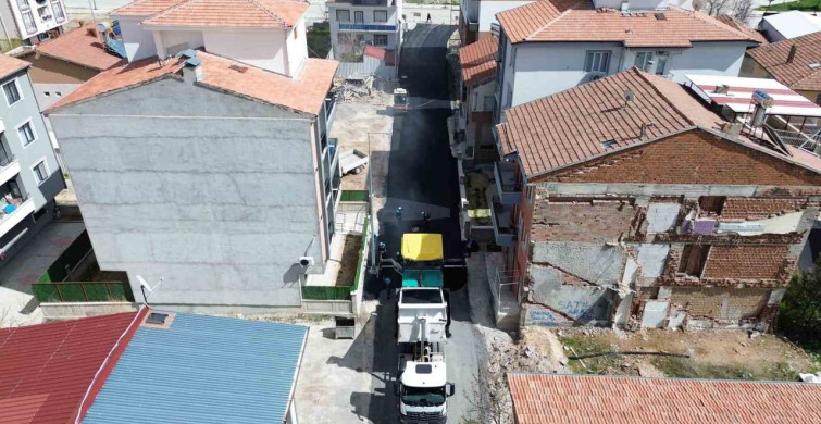 Battalgazi'de Selçuklu Mahallesi'nde Sıcak Asfalt Uygulaması