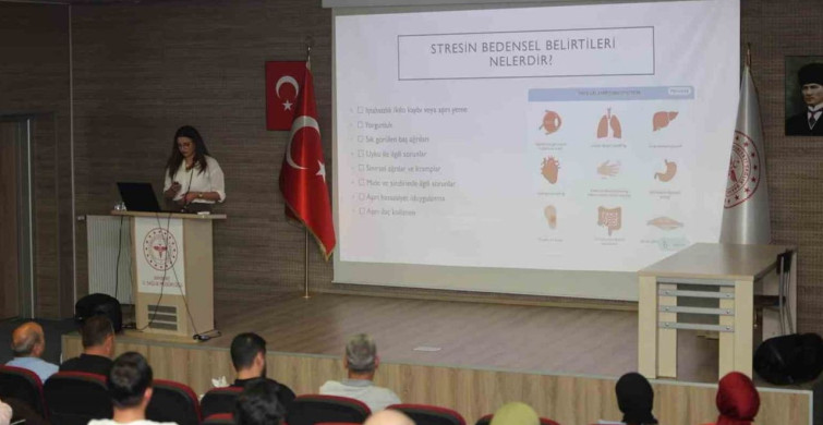 Bayburt il sağlık müdürlüğünden personele stres yönetimi eğitimi