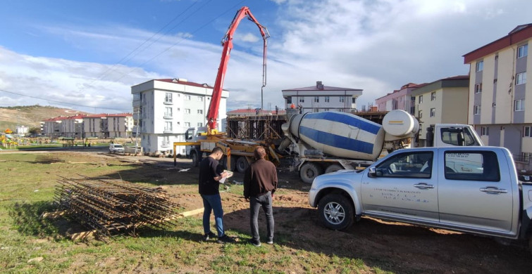 Bayburt'ta Hazır Beton Tesislerine Denetim Uygulandı