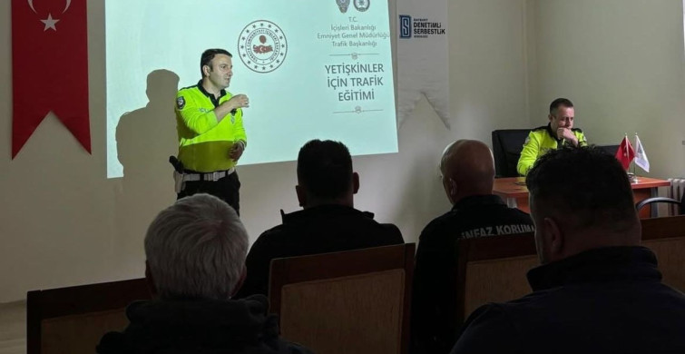 Bayburt'ta Yükümlülere Trafik Güvenliği Eğitimi Verildi