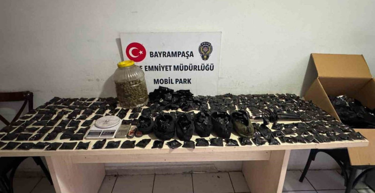 Bayrampaşa’da uyuşturucu imalathanesine baskın: 2 kilo marihuana ele geçirildi