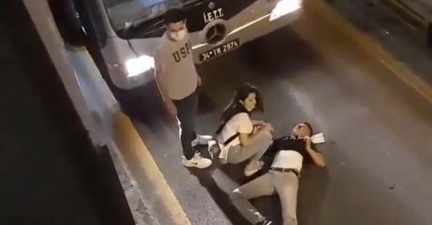 Bekçilerden Kaçan Genç Metrobüs Yoluna Düştü