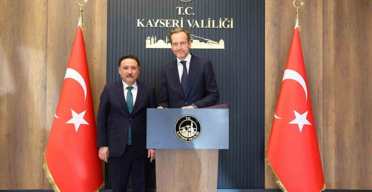 Belçika Büyükelçisinden Kayseri Valisi'ne Ziyaret