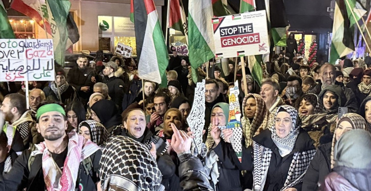 Berlin'de Filistin Dayanışma Gösterisi