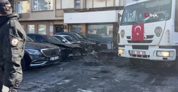 Beşiktaş’ta Lüks Araçları Vuran Yangın