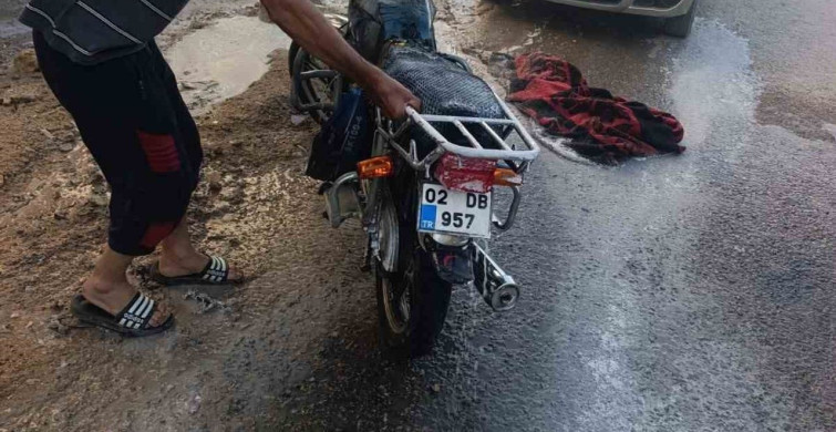 Besni'de motosiklet yangını itfaiye ekipleri tarafından söndürüldü