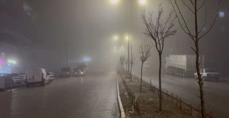 Besni'de Sağanak Yağış ve Yoğun Sis Etkili