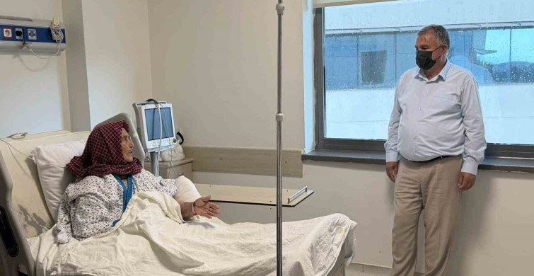Beyağaç'tan Halime Özke'ye Geçmiş Olsun Ziyareti