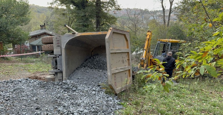 Beykoz'da Devrilen Kamyon Sürücüsünün Durumu
