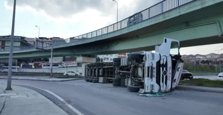 Beylikdüzü’nde Devrilen TIR Olayı
