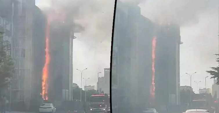 Beylikdüzü'nde iş merkezinde yangın: Bölgeye çok sayıda itfaiye ekibi sevk edildi