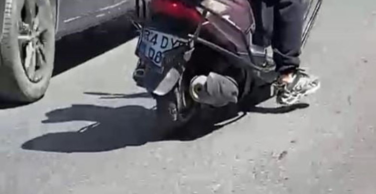 Beylikdüzü’nde plakasına zarar veren motosikletliye 320 bin TL para cezası