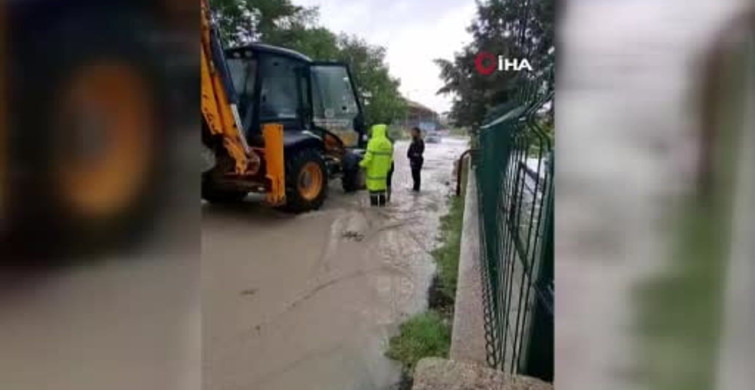 Beypazarı'nda sağanak yağış nedeniyle su baskını