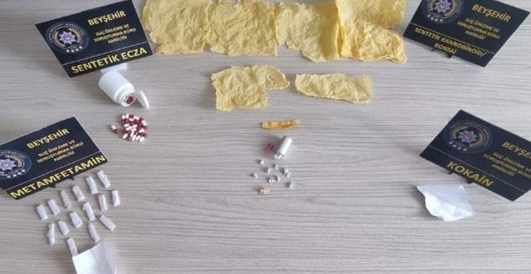 Beyşehir'de polis ekiplerinden zehir tacirlerine darbe