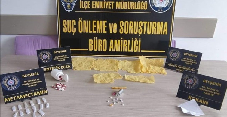 Beyşehir'deki uyuşturucu operasyonunda 2 şüpheli tutuklandı