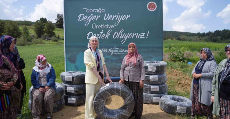 Bilecik Belediyesi'nden Kızıldamlar Köyü'ne Sulama Desteği