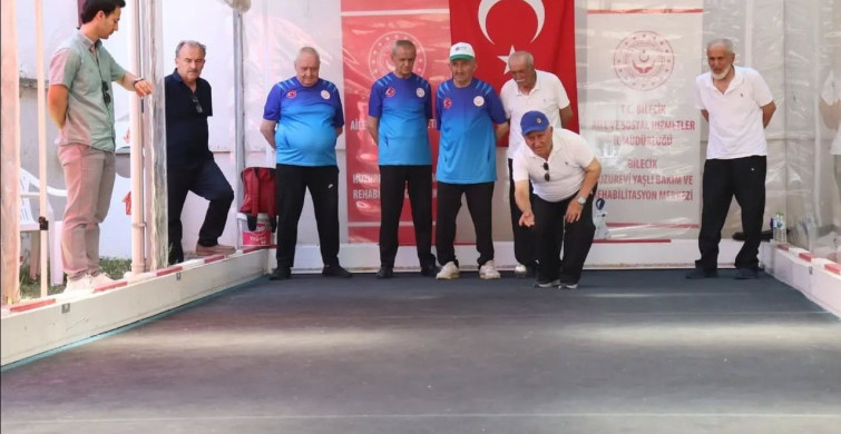 Bilecik huzurevi bocce dostluk müsabakasını kazandı