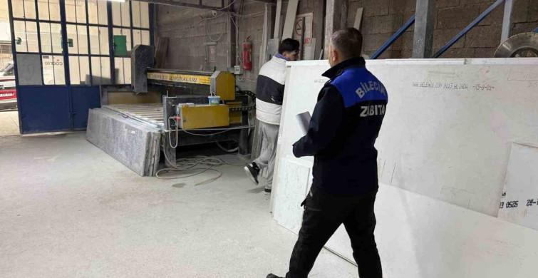 Bilecik Küçük Sanayi Sitesi'nde Ruhsatsız İşyerleri Tespit Edildi