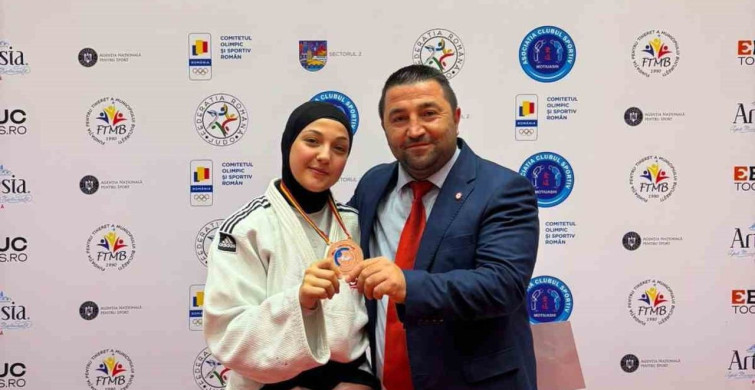 Bilecikli milli judocu Haticenur Göktaş bronz madalya kazandı